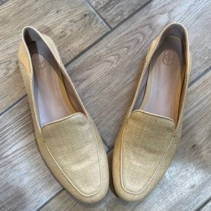 Porte and Paire Raffia loafers